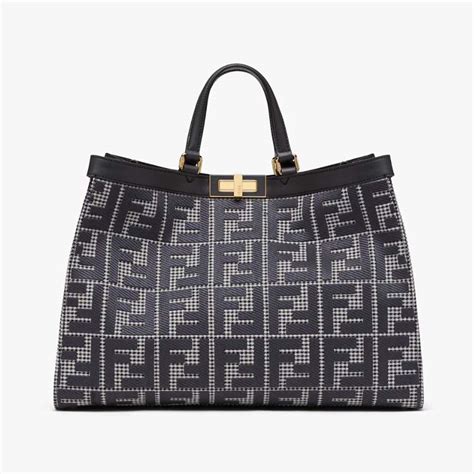 fendi wool shopper tote|fendi shopper tote on sale.